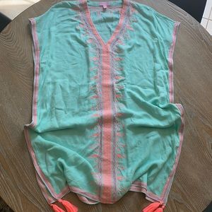 Lilly Pulitzer beach coverup caftan tassel s / m